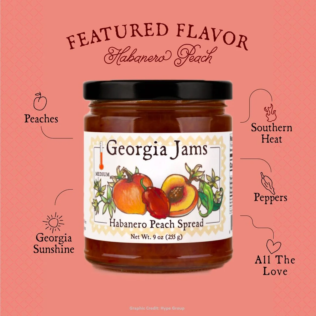 Georgia Jams, Direct Sale, Habanero Peach